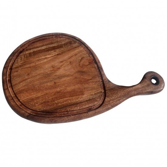 TABUA PARA CORTE E SERVIR CHURRASCO E ALIMENTOS DE MADEIRA RUSTICA