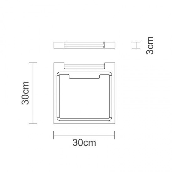 TABUA INVERTIDA DE MADEIRA TECA QUADRADA COM ALCA DE TUBO DE ALUMINIO P CHURRASCO ENV TRAMONTINA