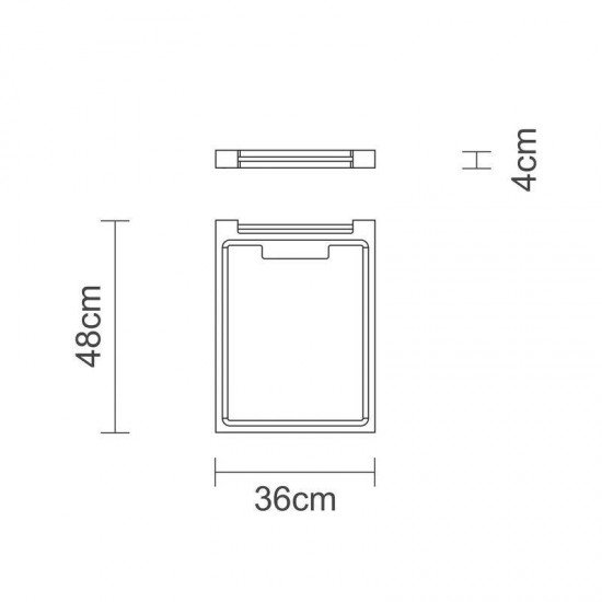 TABUA INVERTIDA DE MADEIRA TECA QUADRADA COM ALCA DE TUBO DE ALUMINIO P CHURRASCO ENV TRAMONTINA