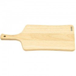 TABUA DE MADEIRA TAUARI RETANGULAR COM CABO PARA ALIMENTOS DELICATE NATURAL TRAMONTINA