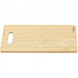TABUA DE MADEIRA TAUARI RETANGULAR COM ALCA PARA ALIMENTOS DELICATE NATURAL TRAMONTINA