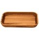 GAMELA DE MADEIRA MUIRACATIARA RETANGULAR PARA SALADA CHURRASCO ENVERNIZADA TRAMONTINA