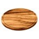 TABUA DE MADEIRA MUIRACATIARA CIRCULAR PARA CORTAR E SERVIR CHURRASCO ENVERNIZADA TRAMONTINA