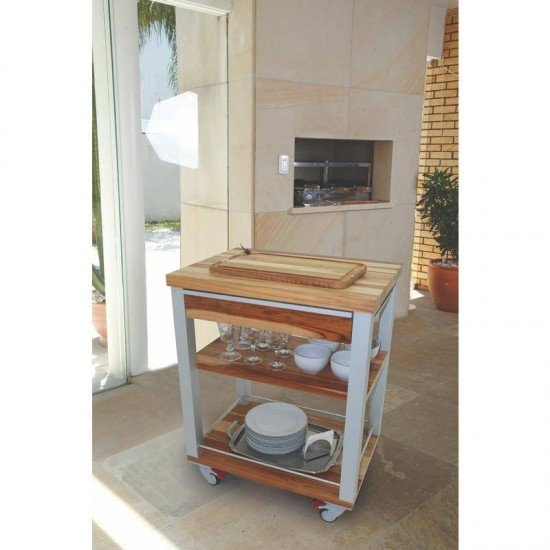 CARRO AUXILIAR TECA TRAMONTINA