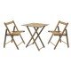 CONJUNTO MESA E CADEIRA DOBRAVEL LILLE 3 PCS TECA INCO TRAMONTINA
