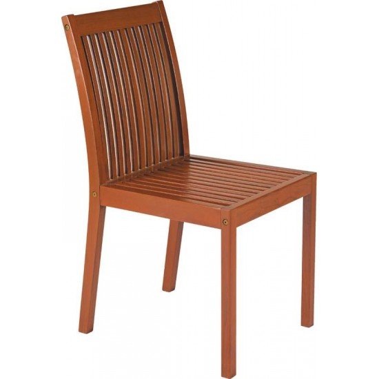 CADEIRA FIXA DE MADEIRA JATOBA NATURAL  FITT TRAMONTINA