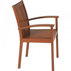 POLTRONA DE MADEIRA JATOBA FITT ECO BLINDAGE TRAMONTINA