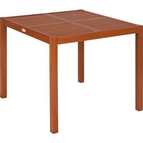 MESA DE MADEIRA JATOBA QUADRADA FITT ECO BLINDAGE 4 LUGARES TRAMONTINA