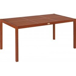 MESA RETANGULAR 6 LUGARES DE MADEIRA JATOBA NATURAL  FITT TRAMONTINA
