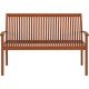 BANCO DE MADEIRA JATOBA RETANGULAR COM ENCOSTO FITT ECO BLINDAGE 3 LUGARES TRAMONTINA