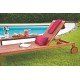 ESPREGUICADEIRA COM RODAS DE MADEIRA JATOBA NATURAL  FITT TRAMONTINA