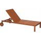 ESPREGUICADEIRA COM RODAS DE MADEIRA JATOBA NATURAL  FITT TRAMONTINA