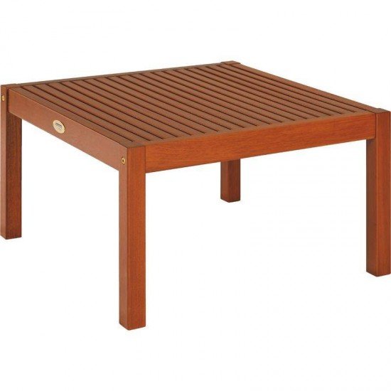 MESA DE CENTRO DE MADEIRA JATOBA QUADRADA TERRAZZO FITT ECO BLINDAGE 640X640X380MM TRAMONTINA