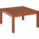 MESA DE CENTRO DE MADEIRA JATOBA QUADRADA TERRAZZO FITT ECO BLINDAGE 640X640X380MM TRAMONTINA