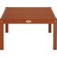 MESA DE CENTRO DE MADEIRA JATOBA QUADRADA TERRAZZO FITT ECO BLINDAGE 640X640X380MM TRAMONTINA