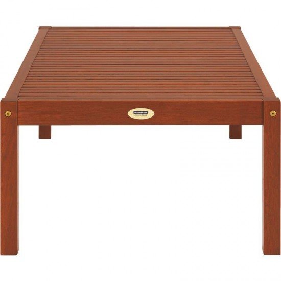 MESA DE CENTRO DE MADEIRA JATOBA RETANGULAR TERRAZZO FITT ENVERNIZADO 1070X650X380MM TRAMONTINA