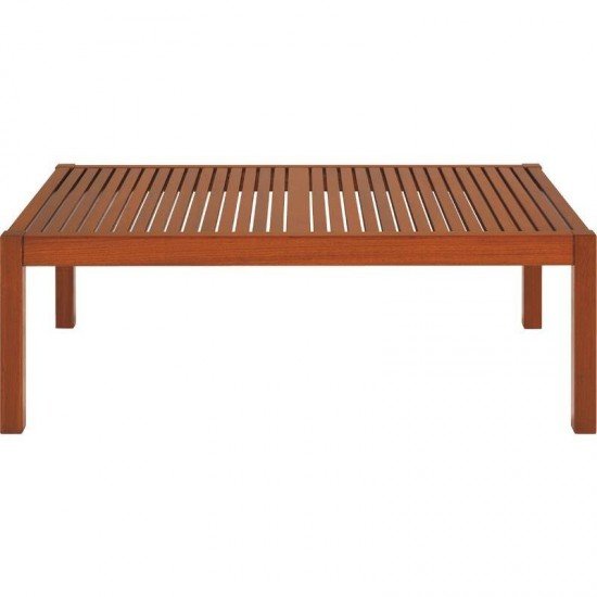 MESA DE CENTRO DE MADEIRA JATOBA RETANGULAR TERRAZZO FITT ENVERNIZADO 1070X650X380MM TRAMONTINA
