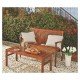 BANCO DE MADEIRA JATOBA SEM ENCOSTO 3 LUGARES TERRAZZO FITT ENVERNIZADO ECO BLINDAGE TRAMONTINA