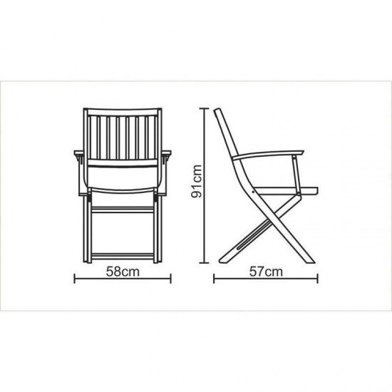 POLTRONA DOBRAVEL DE MADEIRA JATOBA TERRAZZO FITT ECO BLINDAGE TRAMONTINA