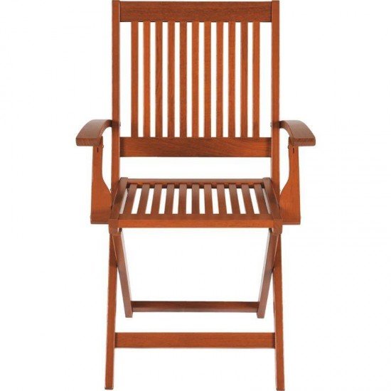 POLTRONA DOBRAVEL DE MADEIRA JATOBA TERRAZZO FITT ECO BLINDAGE TRAMONTINA