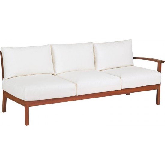 SOFA 3 LUGARES BRACO DIREITO MADEIRA JATOBA E ESTOFADO ACQUA BLOCK TRAMONTINA