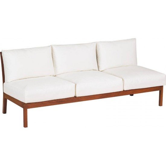 SOFA 3 LUGARES SEM BRACOS C MADEIRA JATOBA E ESTOFADO ACQUABLOCK FITT TRAMONTINA