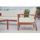 POLTRONA MADEIRA JATOBA NATURAL E ESTOFADO ACQUA BLOCK  FITT TRAMONTINA