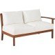 SOFA 2 LUGARES BRACO DIREITO MADEIRA JATOBA E ESTOFADO ACQUA BLOCK TRAMONTINA