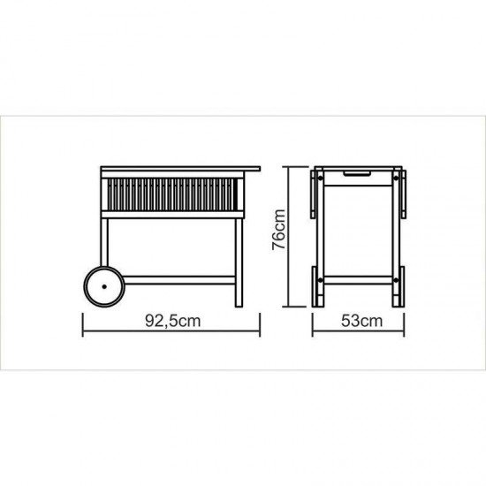 CARRO PARA SERVIR FITT TRAMONTINA