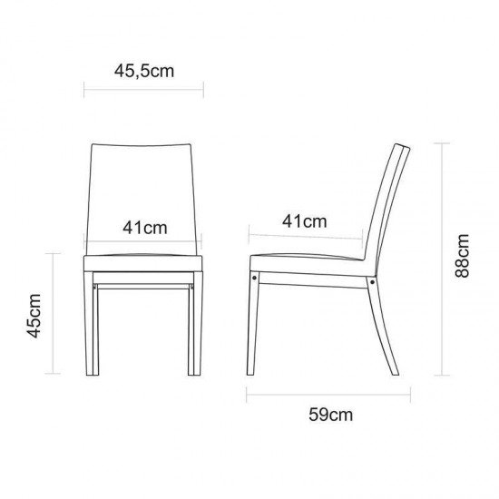 CADEIRA DE MADEIRA JATOBA COM ASSENTO E ENCOSTO EM FIBRA BEGE TERRAZZO FIBRA ENVERNIZADO TRAMONTINA
