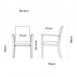 POLTRONA DE MADEIRA JATOBA COM ASSENTO E ENCOSTO EM FIBRA BEGE TERRAZZO FIBRA ENVERNIZADO TRAMONTINA
