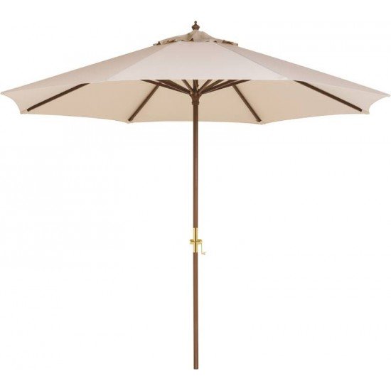 OMBRELONE COM ARMACAO EM MADEIRA E COBERTURA EM POLYESTER BEGE 3.0M TRAMONTINA