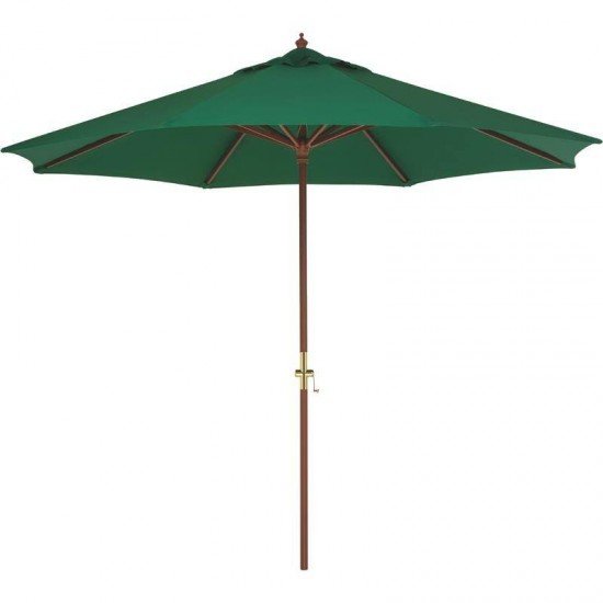 OMBRELONE COM ARMACAO EM MADEIRA E COBERTURA EM POLYESTER VERDE 3.0M TRAMONTINA