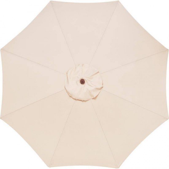 OMBRELONE COM ARMACAO EM MADEIRA E COBERTURA EM POLYESTER BEGE 3,5M