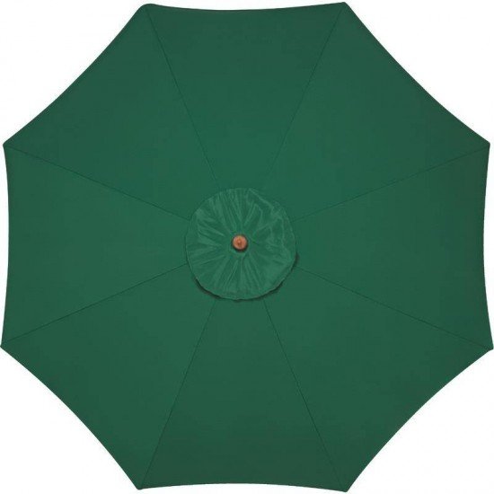 OMBRELONE COM ARMACAO EM MADEIRA E COBERTURA EM POLYESTER VERDE 3,5M