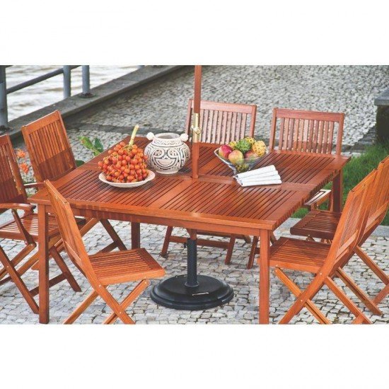 BASE PARA OMBRELONE EM CONCRETO PRETO 25KG