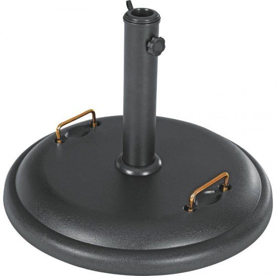 BASE PARA OMBRELONE EM CONCRETO PRETO 25KG