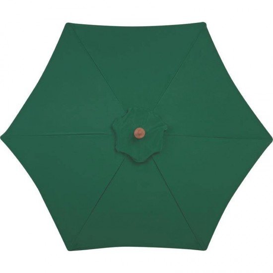 OMBRELONE COM ARMACAO EM MADEIRA E COBERTURA EM POLYESTER VERDE 1,8M