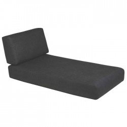 CONJUNTO ESTOFADO CHAISE DUNA PRETO