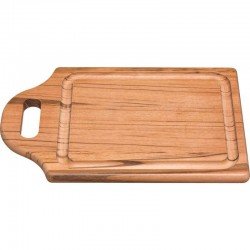 TABUA DE MADEIRA MUIRACATIARA RETN COM ALCA P CORTAR E SERVIR CHURRASCO ENVERNIZADA TRAMONTINA