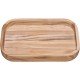 GAMELA DE MADEIRA TECA RETANGULAR PARA SALADA CHURRASCO NATURAL 400X250 TRAMONTINA