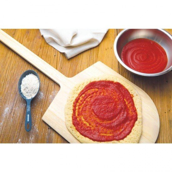 PA DE MADEIRA MARUPA COM CABO LONGO PARA PIZZA NATURAL 914X304 TRAMONTINA