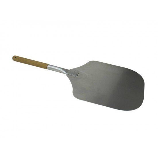 PA DE MADEIRA GOIABAO COM CABO MEDIO E ESPATULA DE ALUMINIO PARA PIZZA NATURAL TRAMONTINA