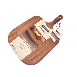 TABUA DE MADEIRA MOGNO AFRICANO RETN COM PESCOCO E TIRA EM COURO P FRIOS ENV OLEO 400MM TRAMONTINA