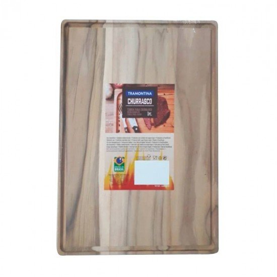 TABUA RETANGULAR MADEIRA TECA 33 X 20 X 2 CM TRAMONTINA