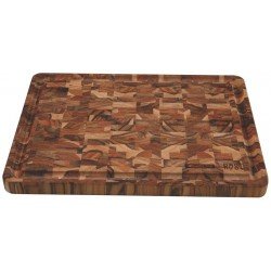 TÁBUA TRAMONTINA ROST CUBUS EM MADEIRA JATOBÁ MESCLADA COM ACABAMENTO ÓLEO 45X34 CM