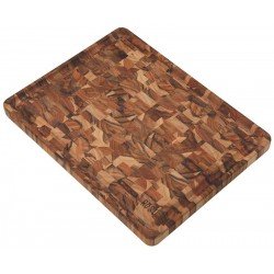 TÁBUA TRAMONTINA ROST CUBUS EM MADEIRA JATOBÁ MESCLADA COM ACABAMENTO ÓLEO 45X34 CM