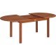 MESA DE MADEIRA JATOBA OVAL FITT ECO BLINDAGE 2000X1000X750 NATURAL