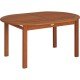 MESA DE MADEIRA JATOBA OVAL FITT ECO BLINDAGE 2000X1000X750 NATURAL
