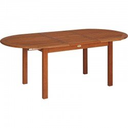 MESA DE MADEIRA JATOBA OVAL FITT ECO BLINDAGE 2000X1000X750 ECO BLINDAGE